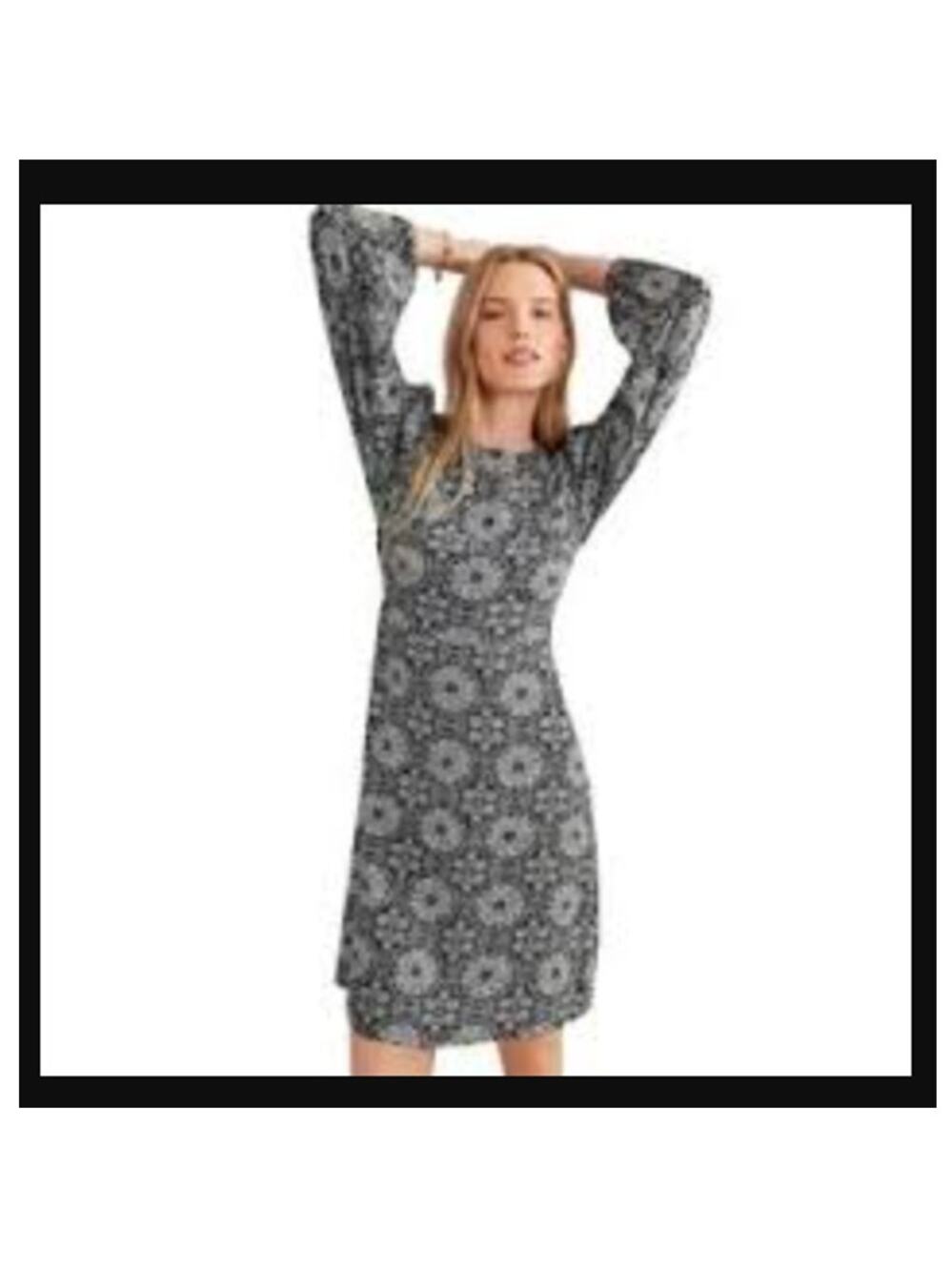Boden Geometric A Line Medallion Dress
